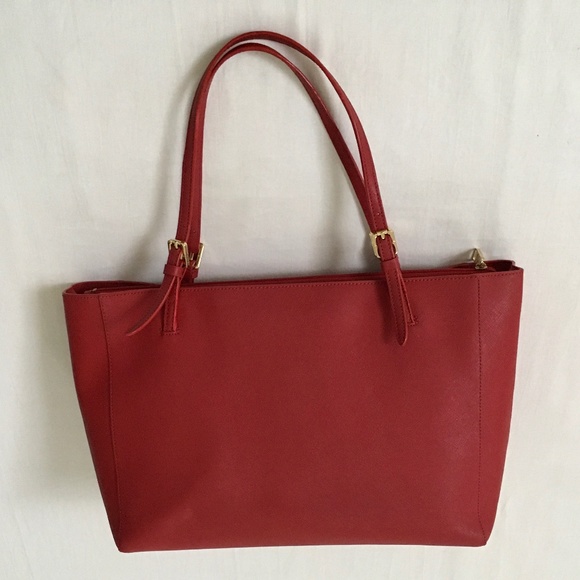 TORY BURCH Large York Tote Red - Picture 2 of 12
